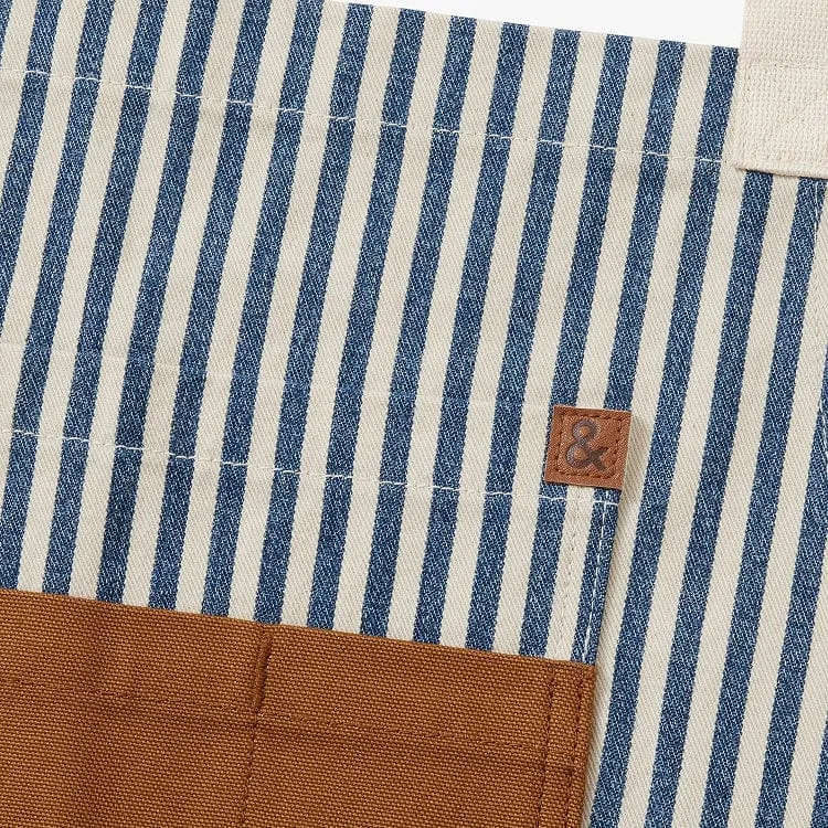 Palm Stripe Maker's Split Leg Apron