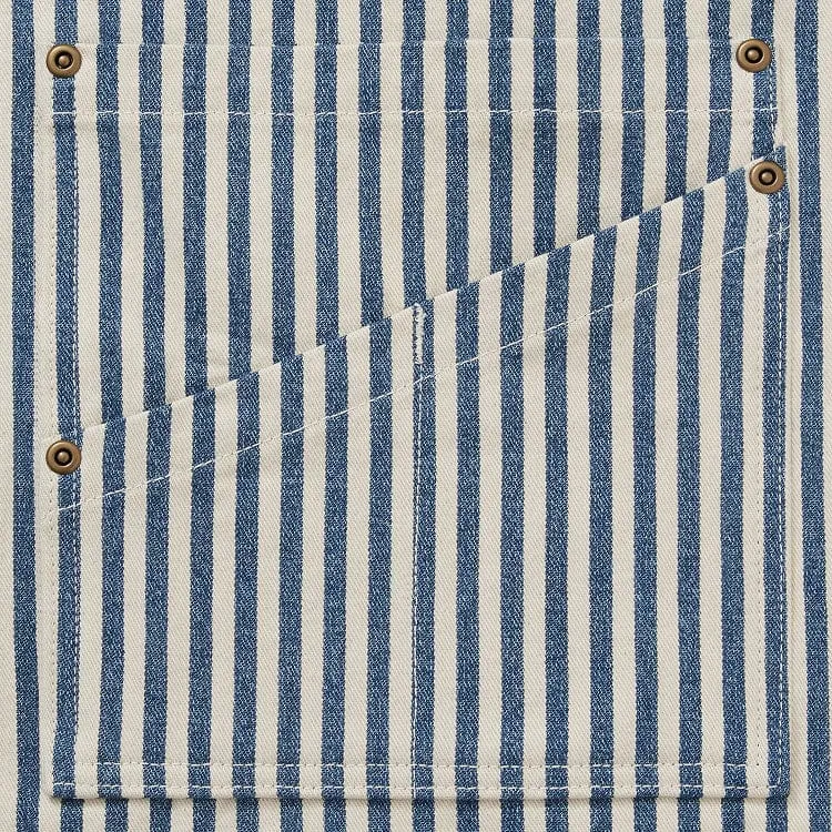 Palm Stripe Maker's Split Leg Apron
