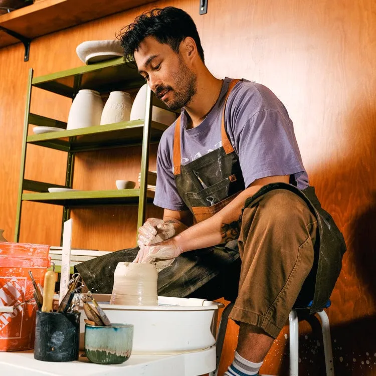 Olive Maker's Split Leg Apron