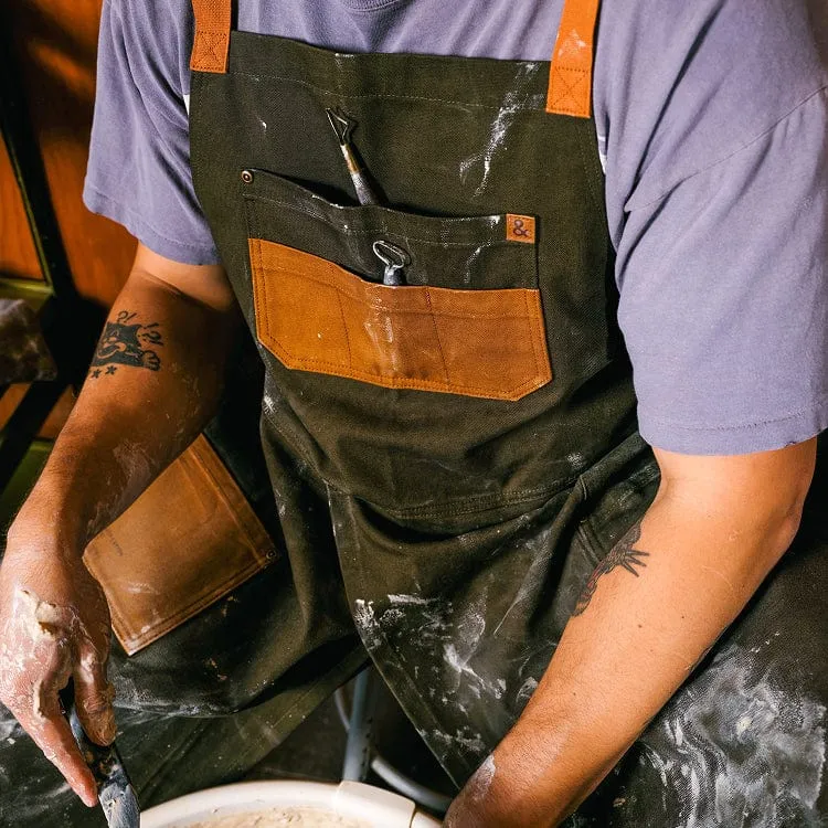 Olive Maker's Split Leg Apron