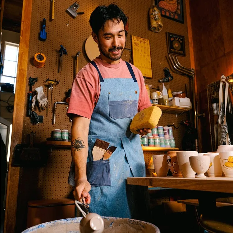 Oak Denim Maker's Split Leg Apron