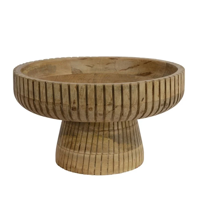 Alzata tonda in legno di mango 29 cm