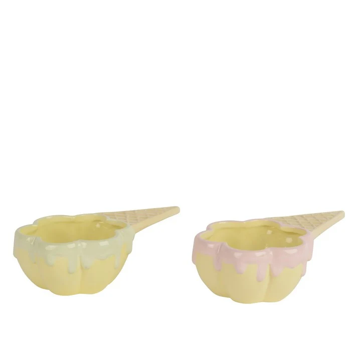 Ciotola a forma di cono gelato in dolomite 20 cm