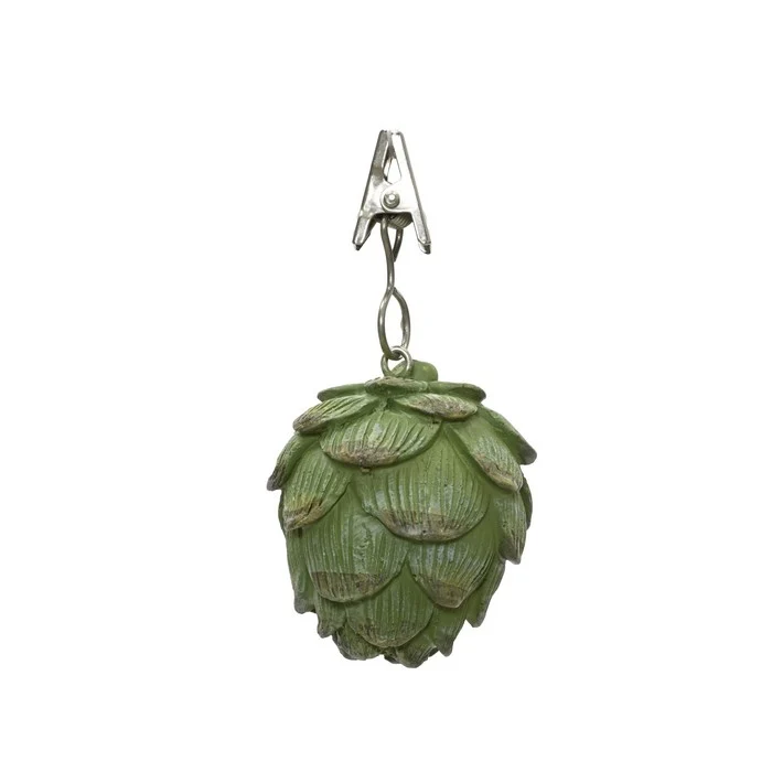 Set 4 fermacarte decorativi a forma di carciofo