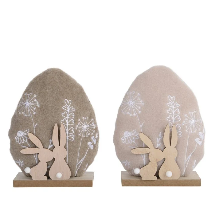 Uovo per decorazione pasquale in poliestere 18 cm