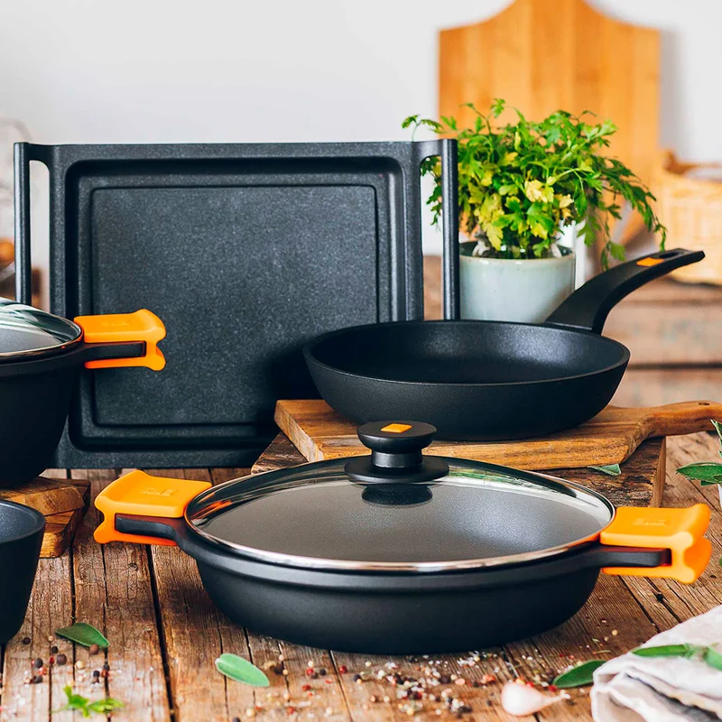 Batería de cocina 7 piezas con sartén Efficient