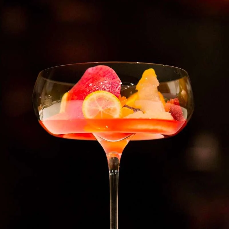 25 cl - Vision Nostalgic Bicchiere Cocktail in Vetro Soffiato - Set 2 Pezzi