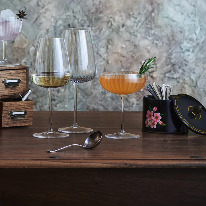 30 cl - Speakeasies Coppa Champagne in Vetro - Set 6 Pezzi