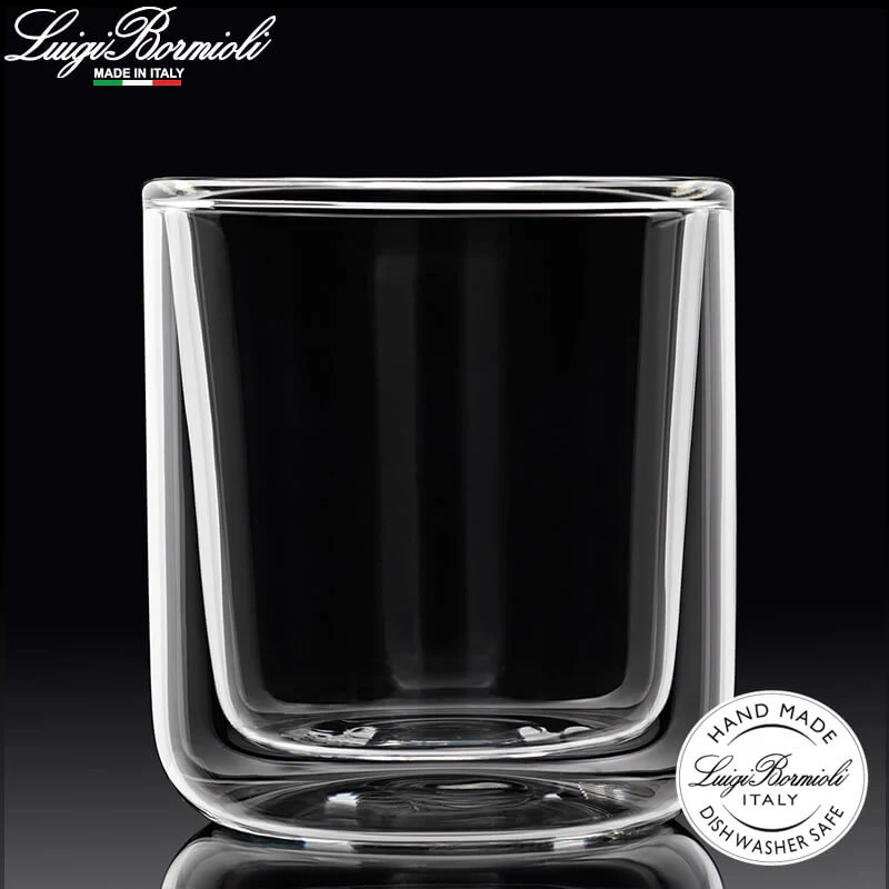 11 cl - Thermic Glass Cylingrical Bicchierino Caffé in Vetro Borosilicato - Set 2 Pezzi