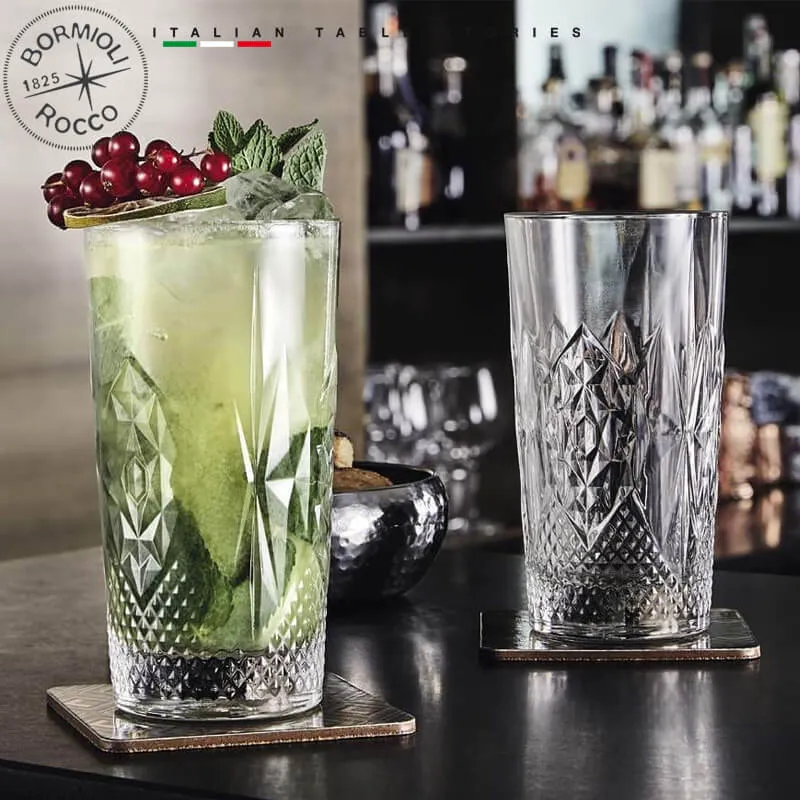 49 cl - Bartender Stone Bicchiere Bibita in Vetro - Set 6 Pezzi