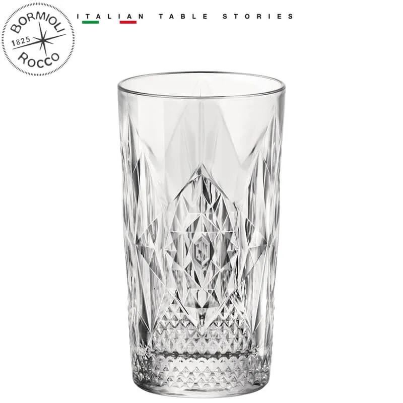 49 cl - Bartender Stone Bicchiere Bibita in Vetro - Set 6 Pezzi