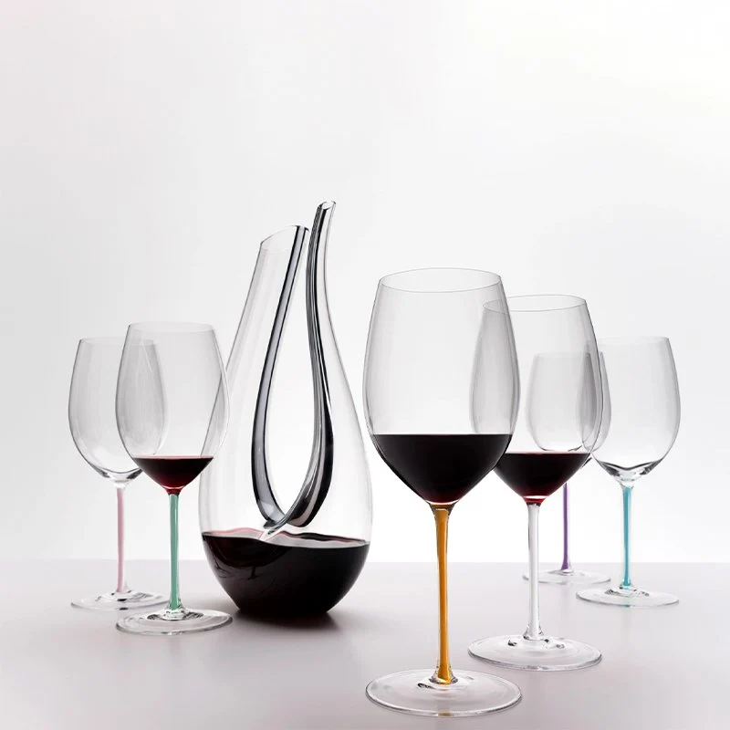 62.5 cl - Fatto A Mano Calice Degustazione Cabernet Merlot in Vetro - Set 6 Pezzi