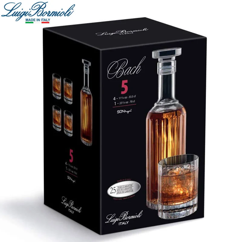 Bach Set Whisky in Vetro - Set 5 Pezzi