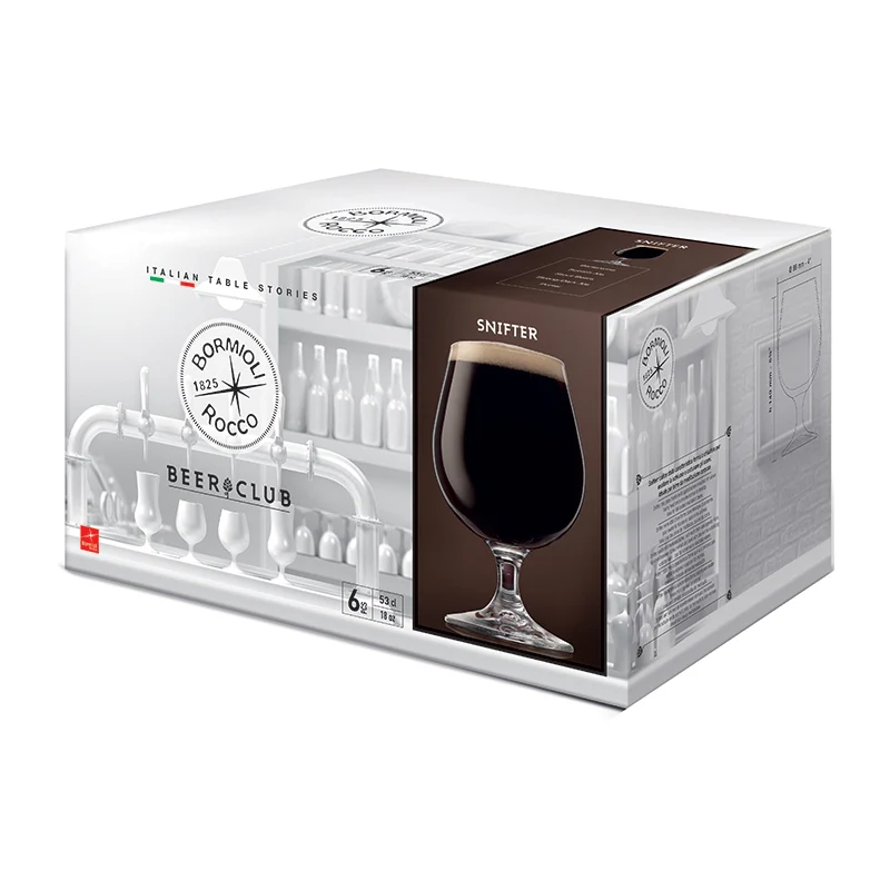 53 cl - Snifter Calice Birra in Vetro - Set 6 Pezzi