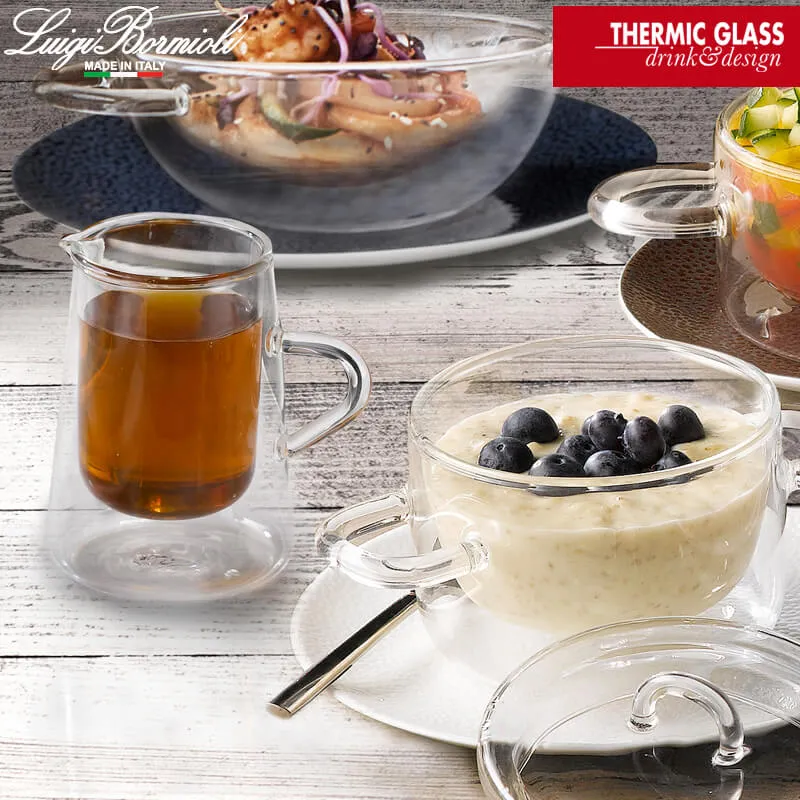 14.5 cl - Thermic Glass Lattiera in Vetro Borosilicato - Set 2 Pezzi