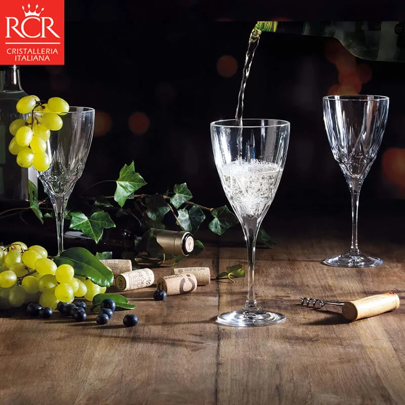 28 cl - RCR Chic Calice Multiuso in Vetro - Set 6 Pezzi