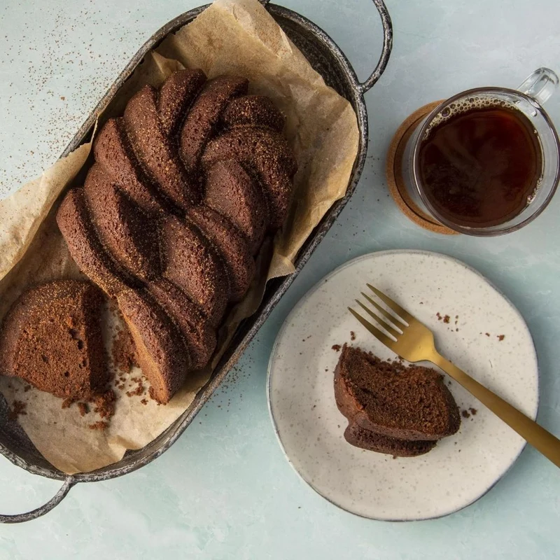 Molde Loaf Pan trenzado 75º Aniversario Nordic Ware