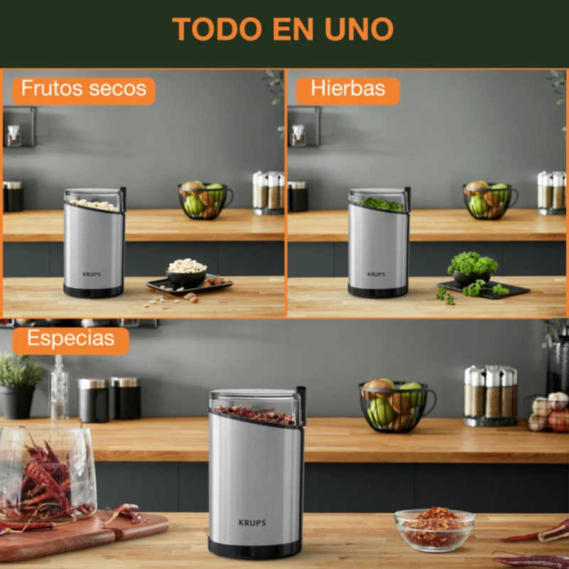 Molinillo de café, especias y frutos secos Fast Touch de Krups