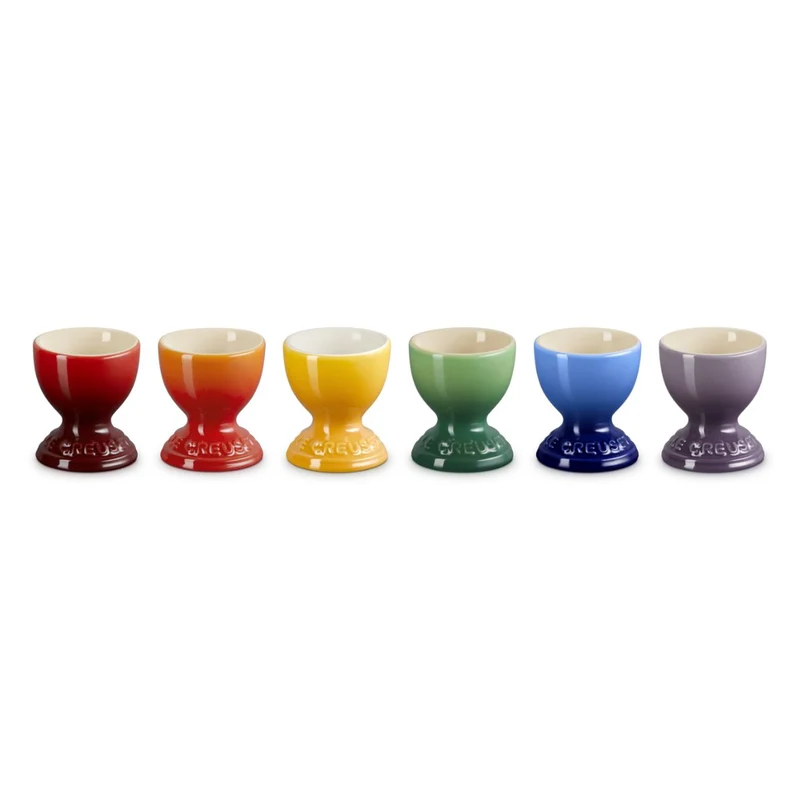 Set 6 hueveras Arcoiris Le Creuset