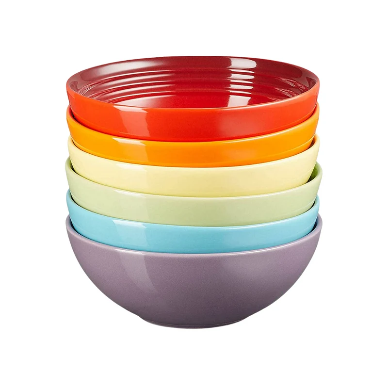 Set 6 boles cerámicos Arcoíris Le Creuset