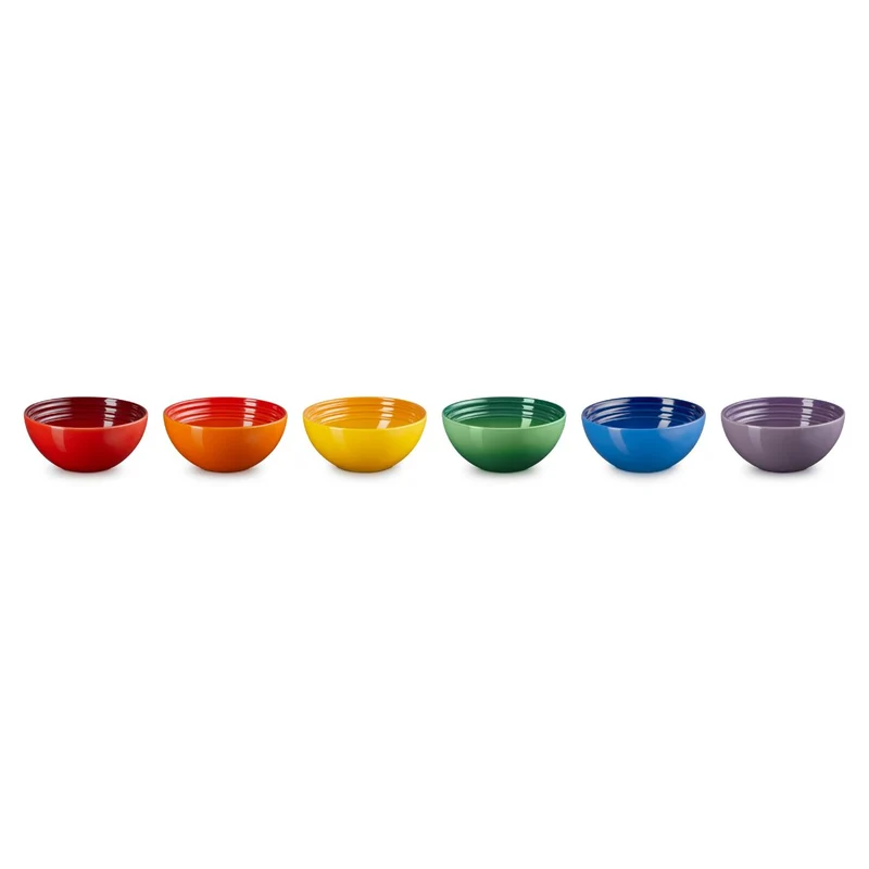 Set 6 boles cerámicos Arcoíris Le Creuset