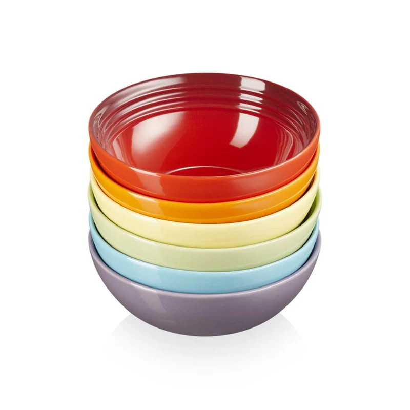 Set 6 boles cerámicos Arcoíris Le Creuset