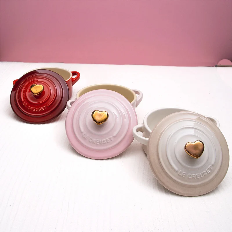 Mini cocotte pomo dorado Le Creuset