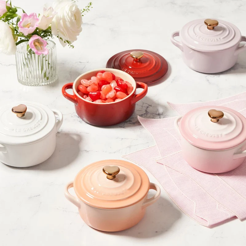 Mini cocotte pomo dorado Le Creuset