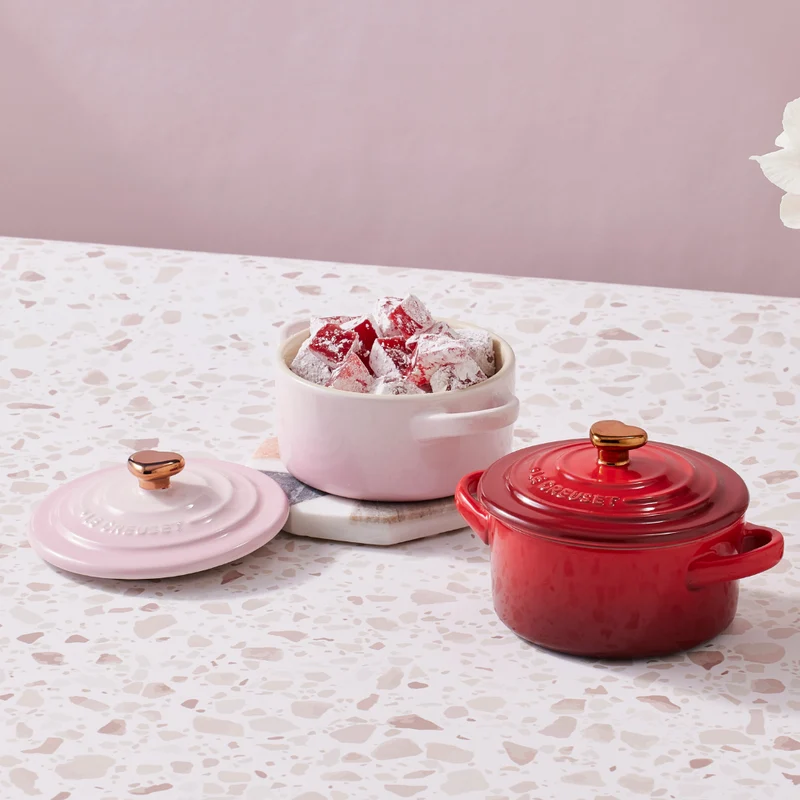 Mini cocotte pomo dorado Le Creuset