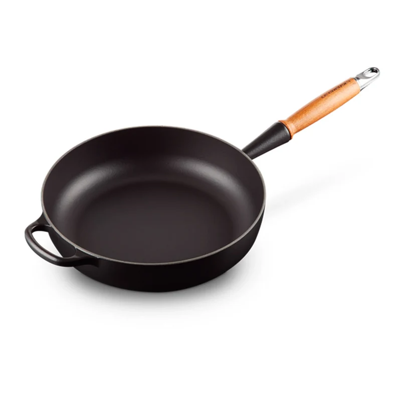 Sartén alta de hierro con mango de madera Le Creuset