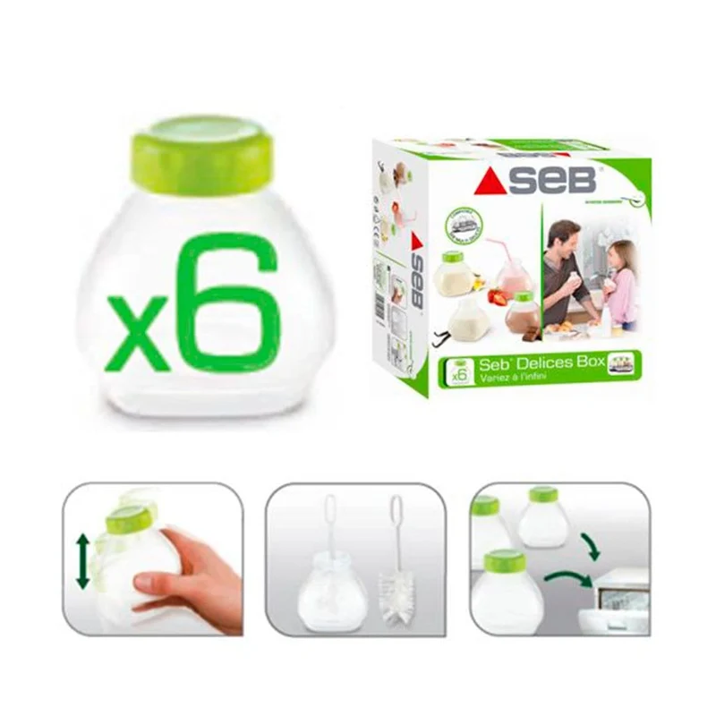 Frascos para yogur líquido Tefal Multidelices 6ud