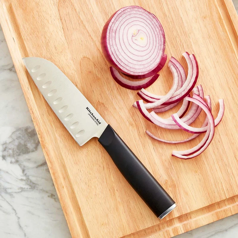 Set 2 cuchillos santoku KitchenAid