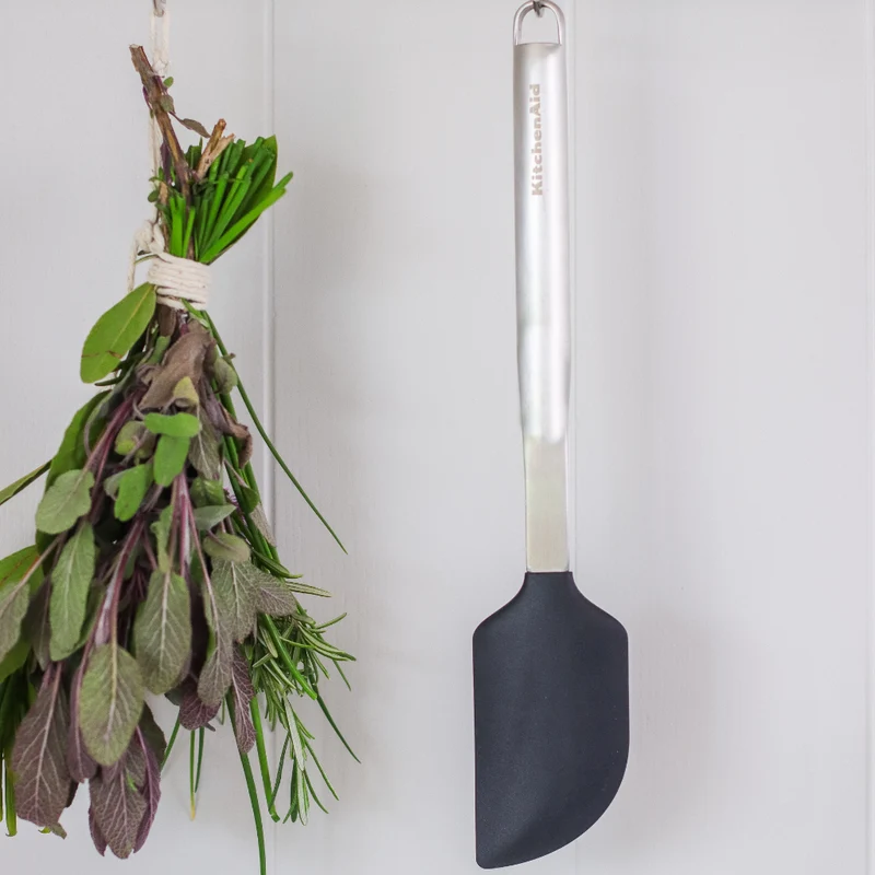 Espátula de silicona Premium con mango Acero inoxidable KitchenAid