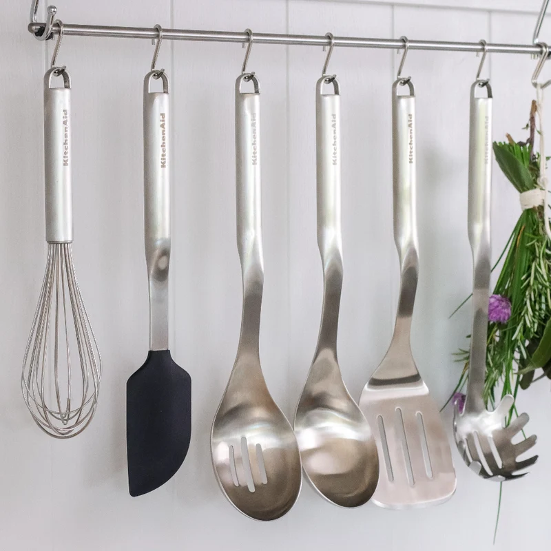 Espátula de silicona Premium con mango Acero inoxidable KitchenAid