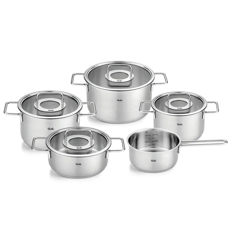 Fissler Pure Collection® 5-tlg. Topf-Set mit Glasdeckel