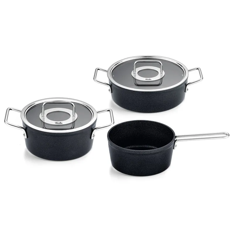 Adamant® 3-tlg. Topf-Set mit Glasdeckel