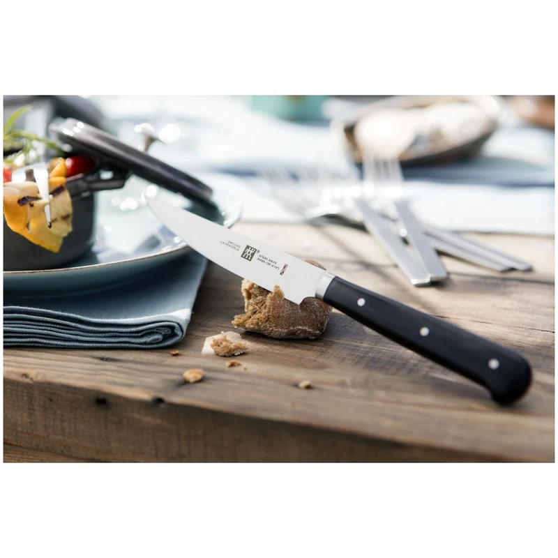 Steak-Set Coltello Bistecca con Lama Rasoio In Acciaio Inox - Set 4 Pz