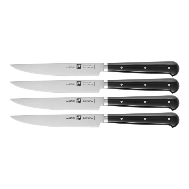Steak-Set Coltello Bistecca con Lama Rasoio In Acciaio Inox - Set 6 Pz