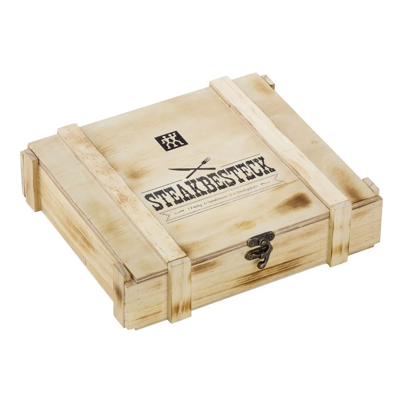 Specials Set Posate Bistecca In Acciaio Inox Con Bauletto Legno