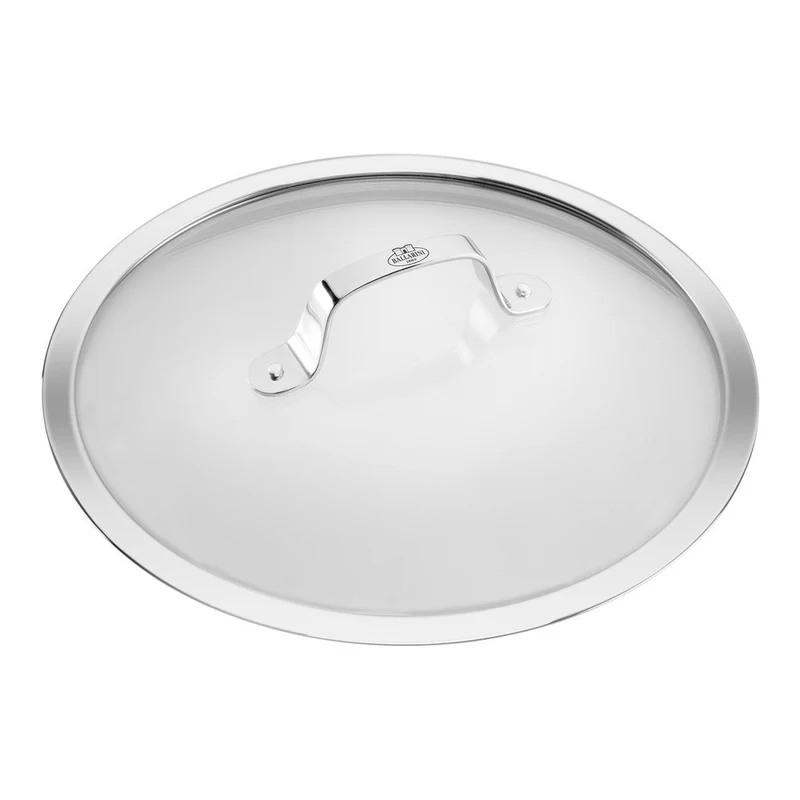 28 cm - Salina Ceramic Tegame Basso Antiaderente Con Coperchio In Alluminio