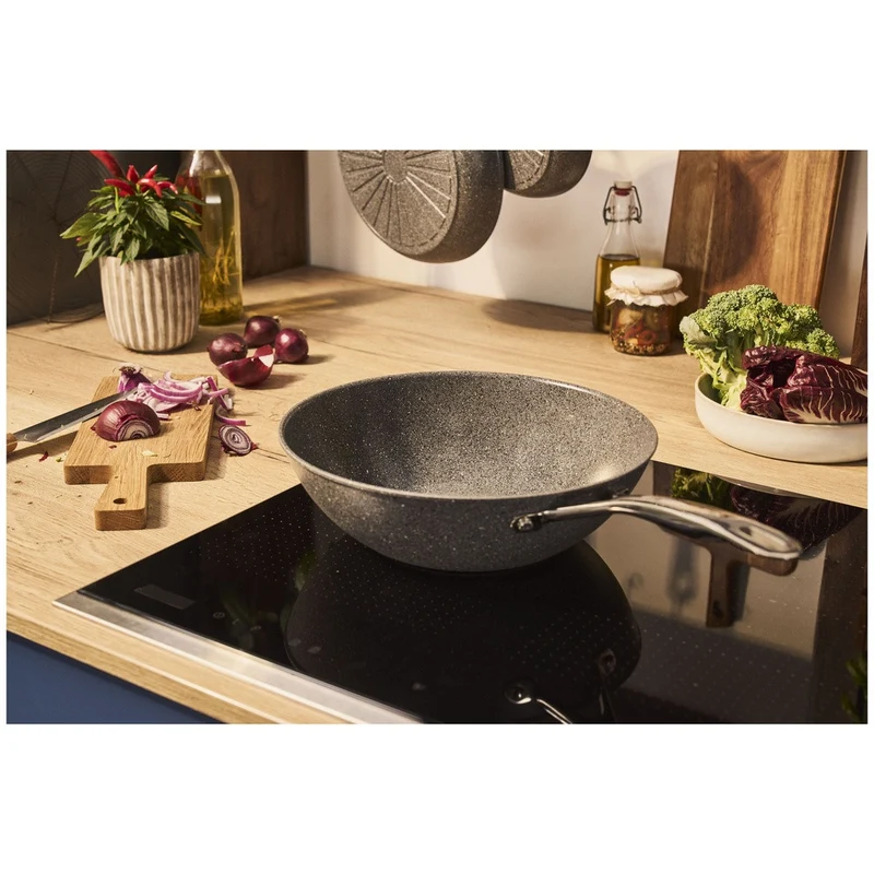 30 cm - Salina Ceramic Wok Antiaderente In Alluminio