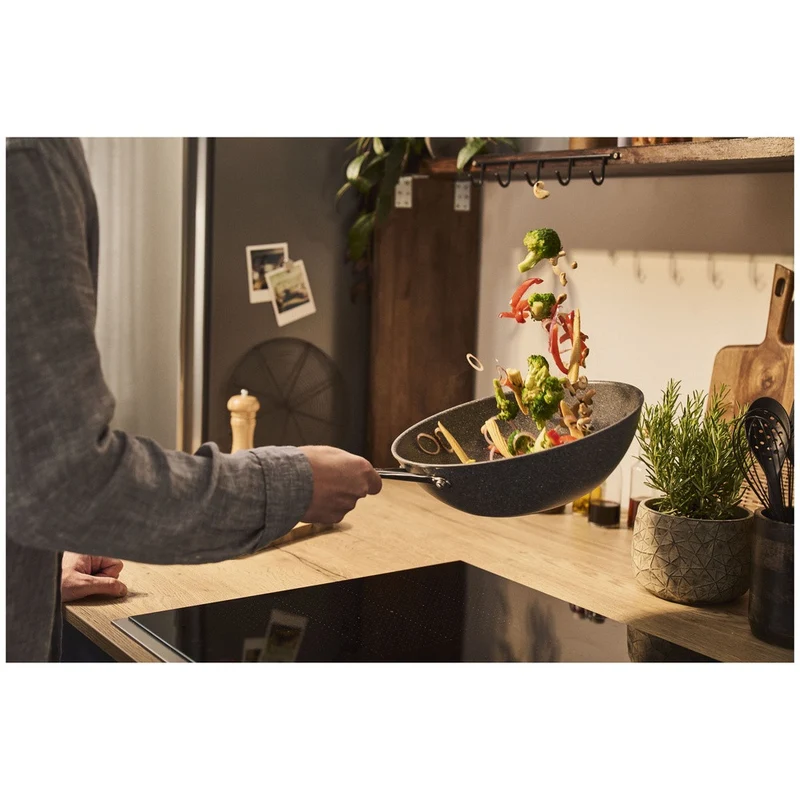 30 cm - Salina Ceramic Wok Antiaderente In Alluminio