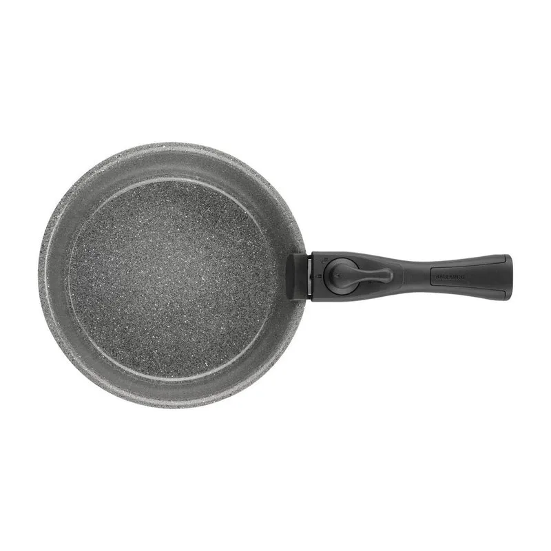 Torre Set Padelle e Casseruole Antiaderente Ceramico In Alluminio Con Manico Rimovibile e Coperchi - Set 7 Pz