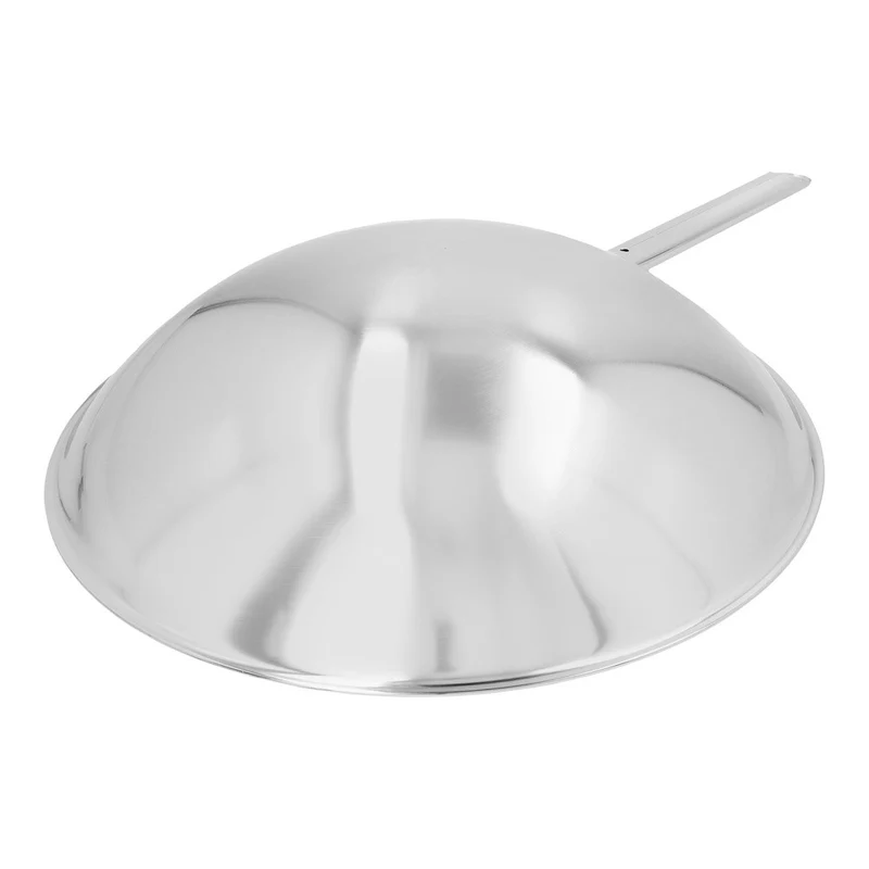 36 cm - Apollo Wok Fondo Tondo In Acciaio Inox 18/10