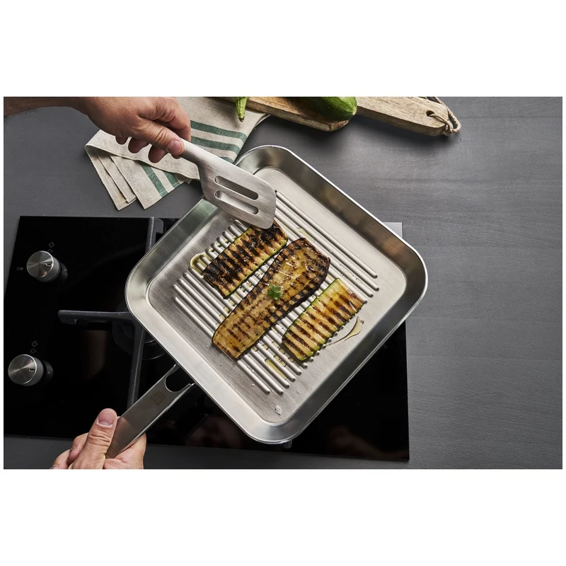 24 cm - Plus Bistecchiera In Acciaio Inox 18/10