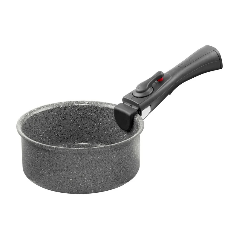 Torre Set Padelle e Casseruole Antiaderente Ceramico In Alluminio Con Manico Rimovibile - Set 4 Pz