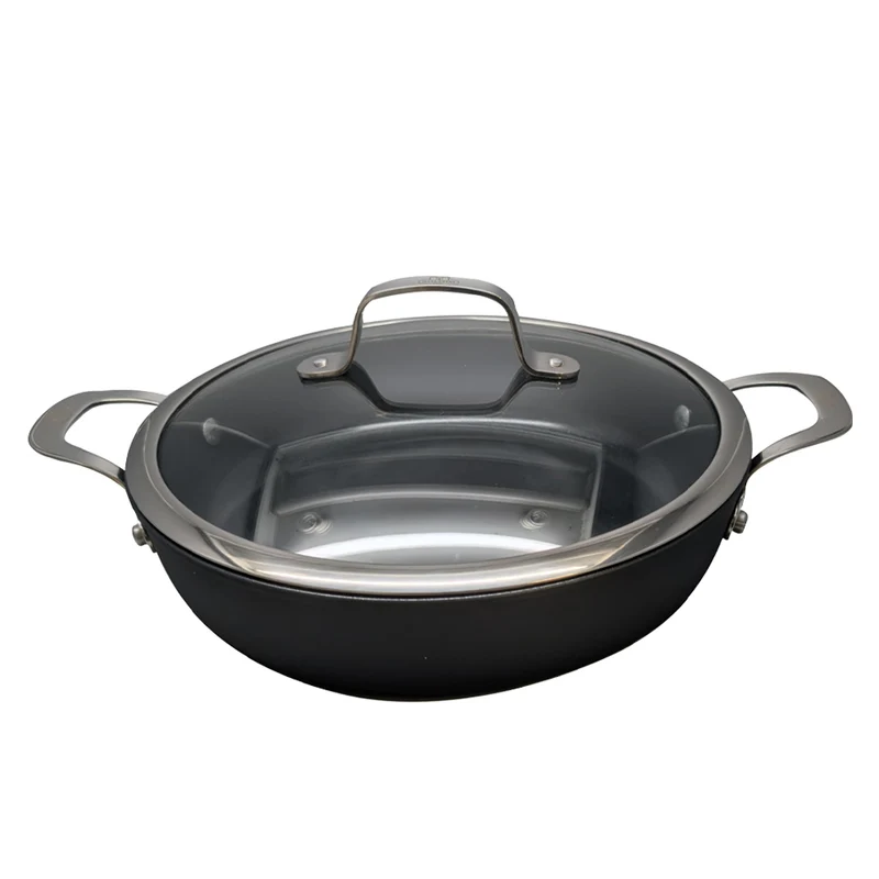Alba Tegame Basso Antiaderente Ceramico In Alluminio Con Coperchio