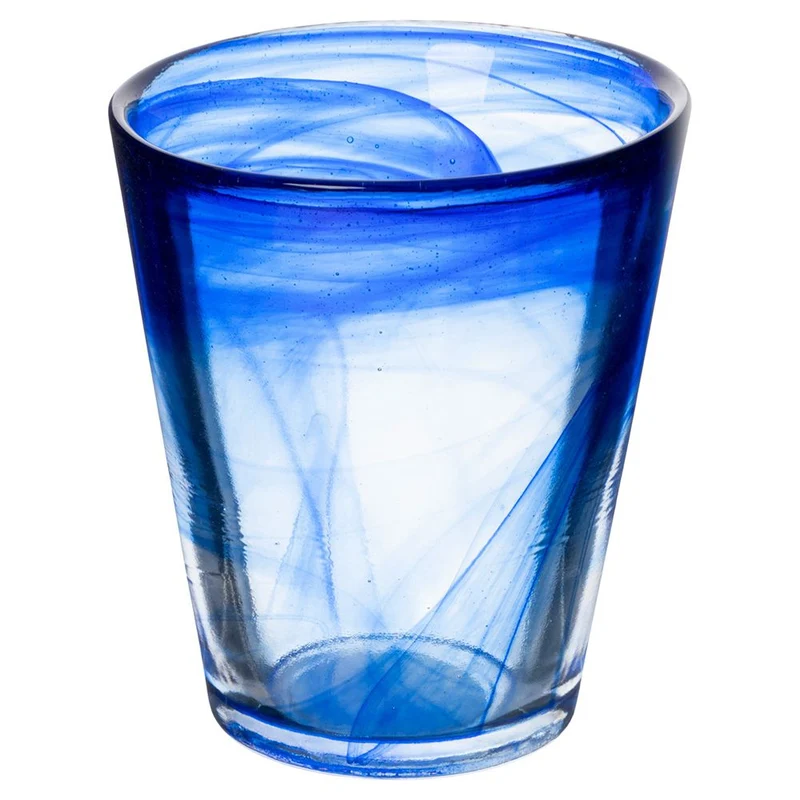 25 cl - Alabastro Ocean Bicchiere Acqua Colorato In Vetro Set 6 Pz