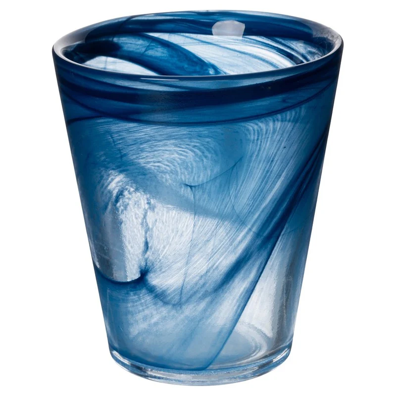 25 cl - Alabastro Ocean Bicchiere Acqua Colorato In Vetro Set 6 Pz