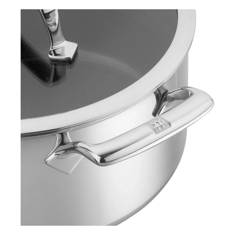Peak Pentola Alta Antiaderente Con Coperchio In Acciaio Inox Con Rivestimento Ceraforce Hycoat